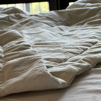 Hemp Blanket Vanilla soft thin and light Hemp fiber in soft washed cotton fabric for hot summer nights extra thin Quilt