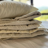 Hemp Blanket Vanilla soft thin and light Hemp fiber in soft washed cotton fabric for hot summer nights extra thin Quilt