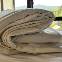 Hemp Blanket Vanilla soft thin and light Hemp fiber in soft washed cotton fabric for hot summer nights extra thin Quilt