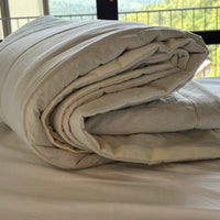 Hemp Blanket Vanilla soft thin and light Hemp fiber in soft washed cotton fabric for hot summer nights extra thin Quilt