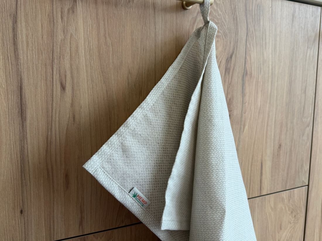Hemp Kitchen Towel Hand Towel gift Country Side Sustainable hemp towel