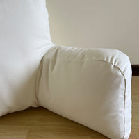 Hemp seat cushion filled organic hemp fiber filling with removable natural cotton zippered cover