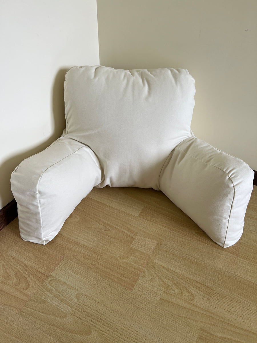 Hemp seat cushion filled organic hemp fiber filling with removable natural cotton zippered cover