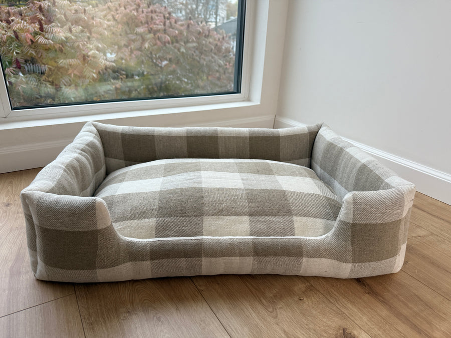 Organic HEMP pet bed in natural linen fabric filled organic HEMP Fiber - mat carpet - house for cats cots eco -friendly (Copy)