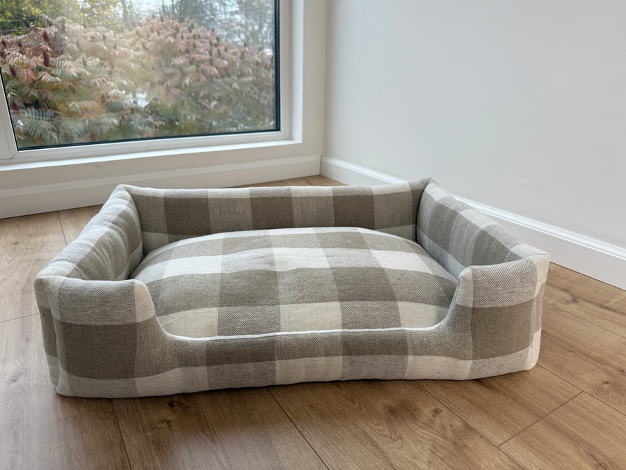Organic HEMP pet bed in natural linen fabric filled organic HEMP Fiber - mat carpet - house for cats cots eco -friendly (Copy)