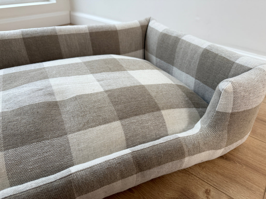 Organic HEMP pet bed in natural linen fabric filled organic HEMP Fiber - mat carpet - house for cats cots eco -friendly (Copy)