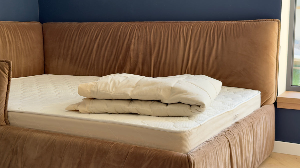 Hemp Linen Mattress Pad cover as fitted sheet filled organic Hemp Fiber in 100% non-dyed Cotton fabric Queen Full, Twin, King, custom size/Hypoallergenic (Copy)