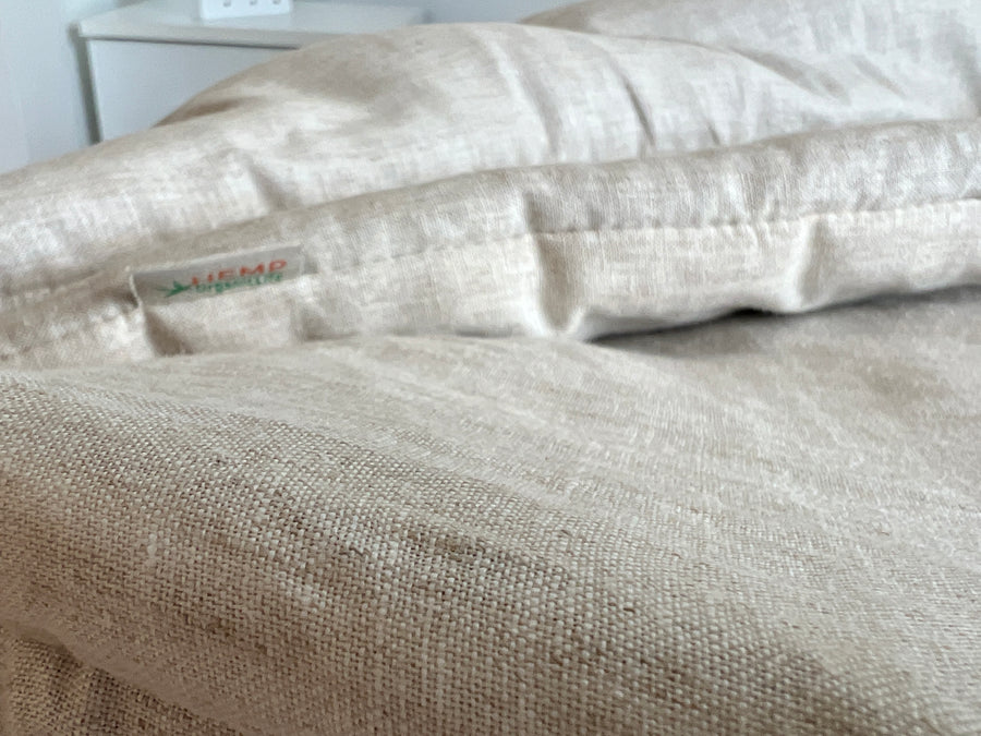 Warm Hemp Blanket HEMP duvet insert comforter HEMP natural non-dyed fabric filled organic Hemp fiber filler Custom size Twin Full Queen King