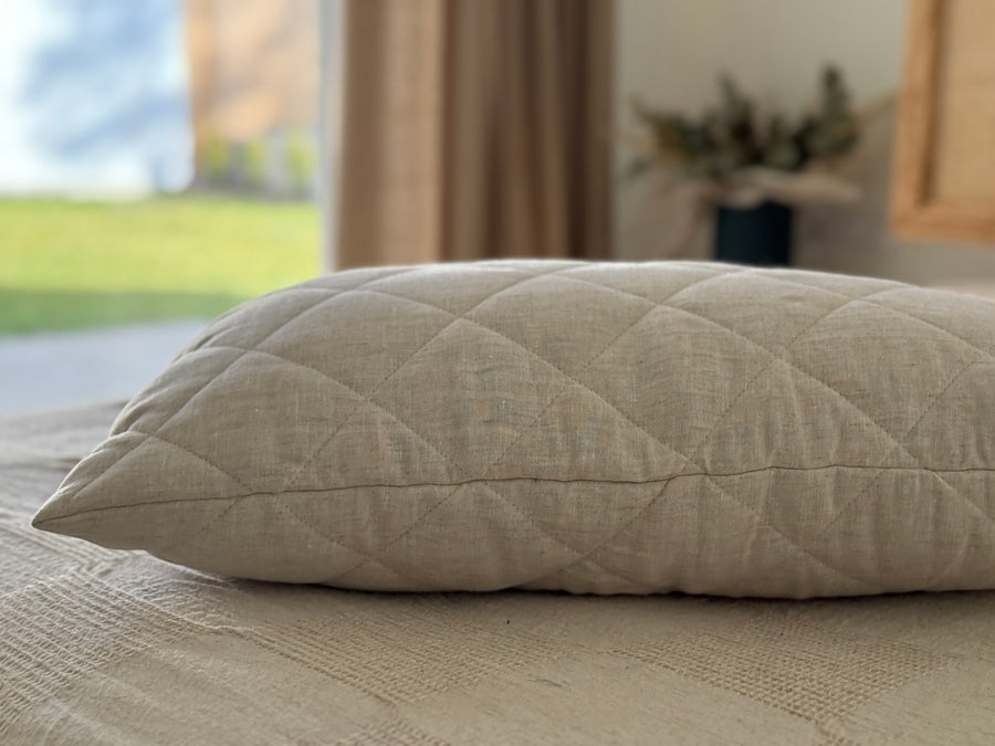 HEMP Pillow filled organic HEMP FIBER in Hemp fabric Hypoallergenic Bed Pillow Eco pillow