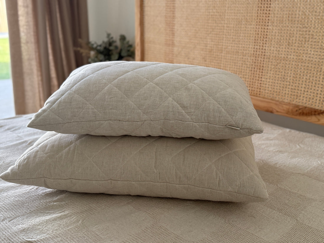 HEMP Pillow filled organic HEMP FIBER in Hemp fabric Hypoallergenic Bed Pillow Eco pillow