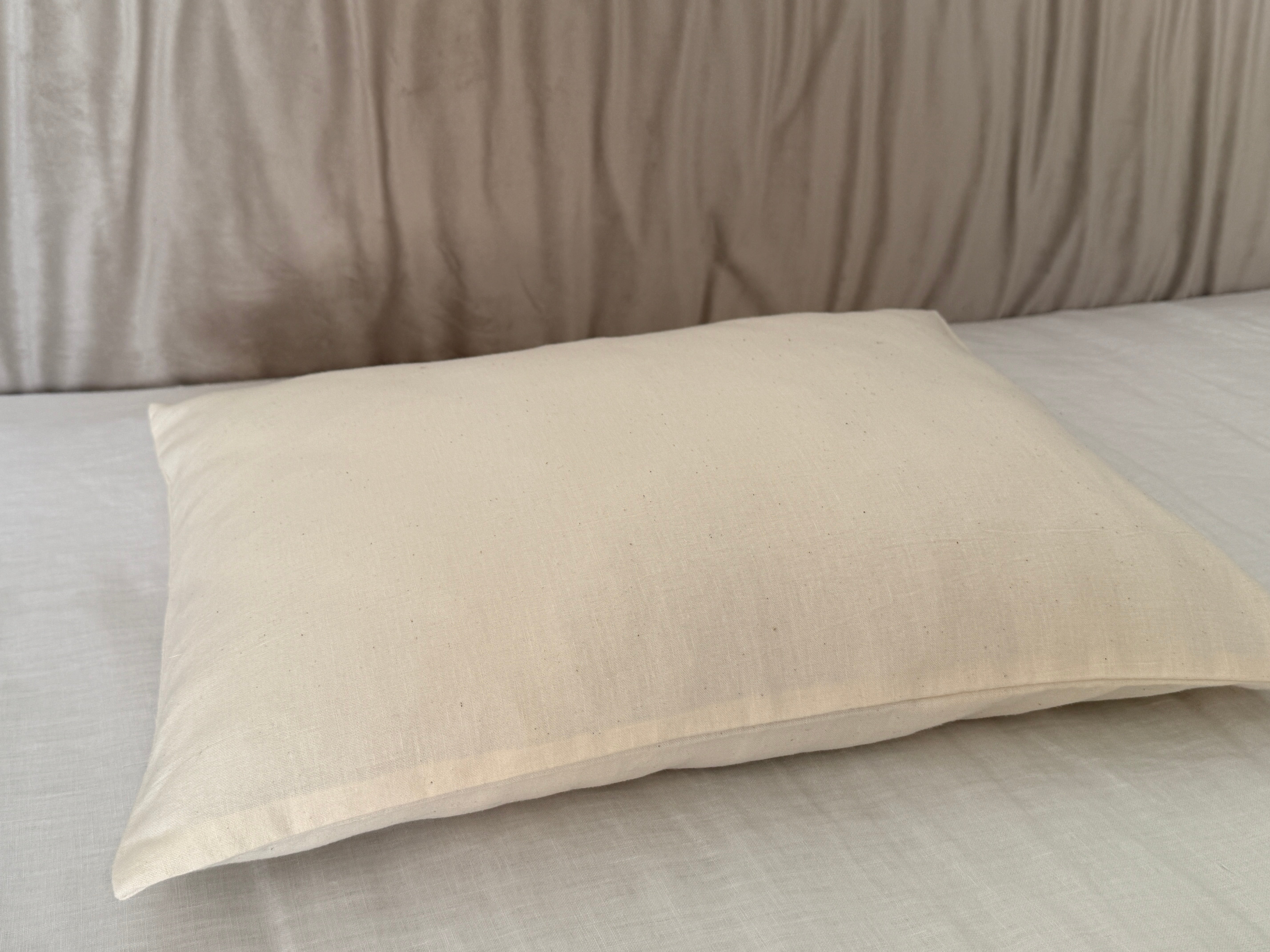 HEMP Pillow for a newborn baby filled organic HEMP FIBER in hemp fabric Hypoallergenic Bed Pillow /Eco pillow