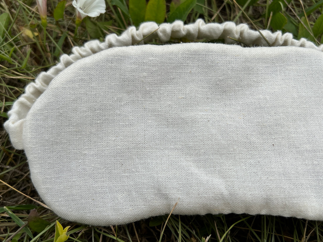 Gift for her / him Organic Hemp Eye Mask Meditation Eye Mask Sleep Mask Natural Hemp Fiber Filling Hemp Fabric