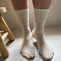 Hemp Teen Socks Long Ribbed Torn Cuff Socks Natural oatmeal color Vegan socks Gift for teen Cool socks for Teens  Eco-Friendly & Breathable Set of 9 pairs