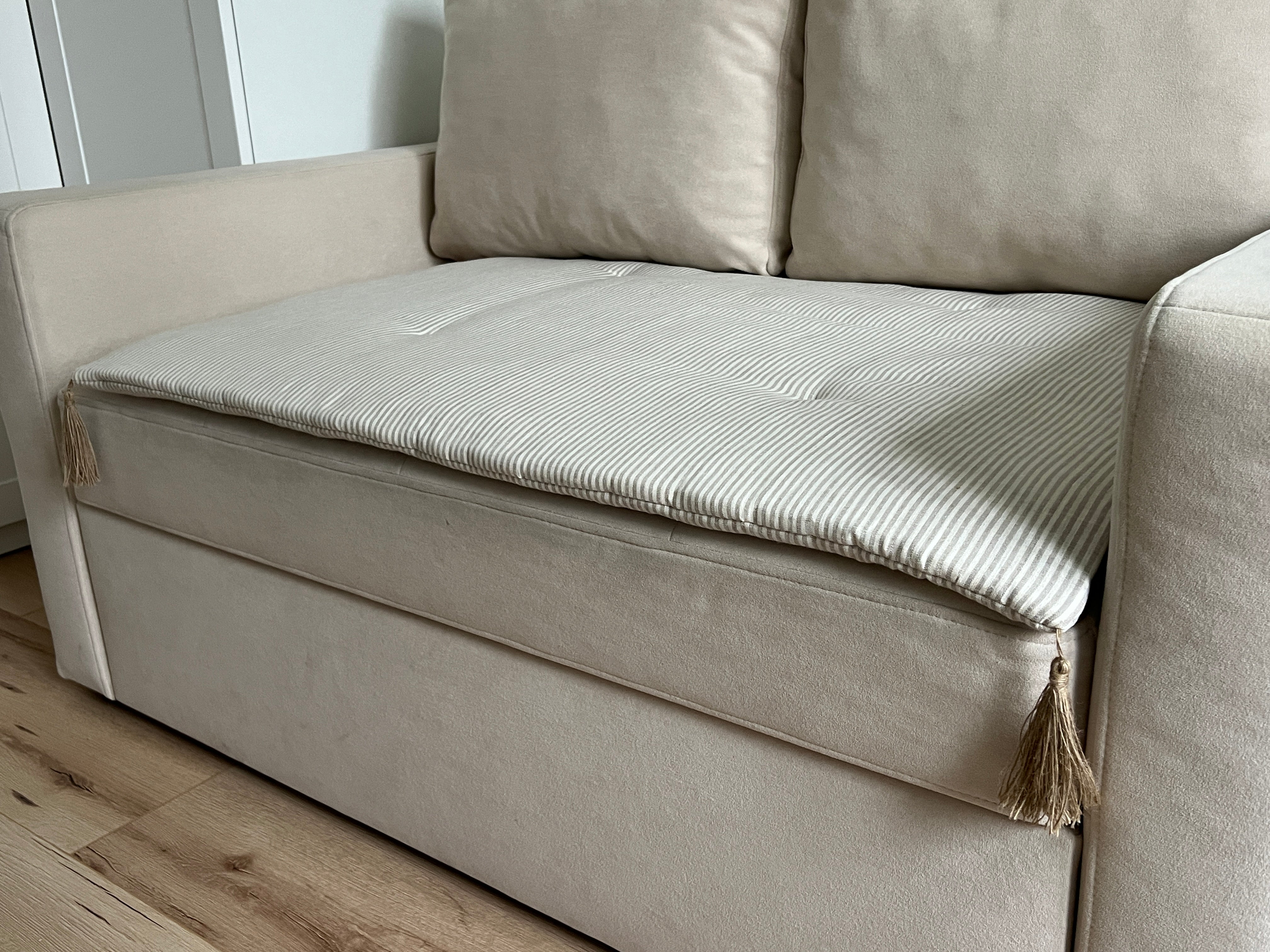 Hemp Linen Sofa Protector Cover Machine Washable Furniture Protectors Sofa & Couch Slipcovers Custom made sizes Sofa Topper for Dogs Cats