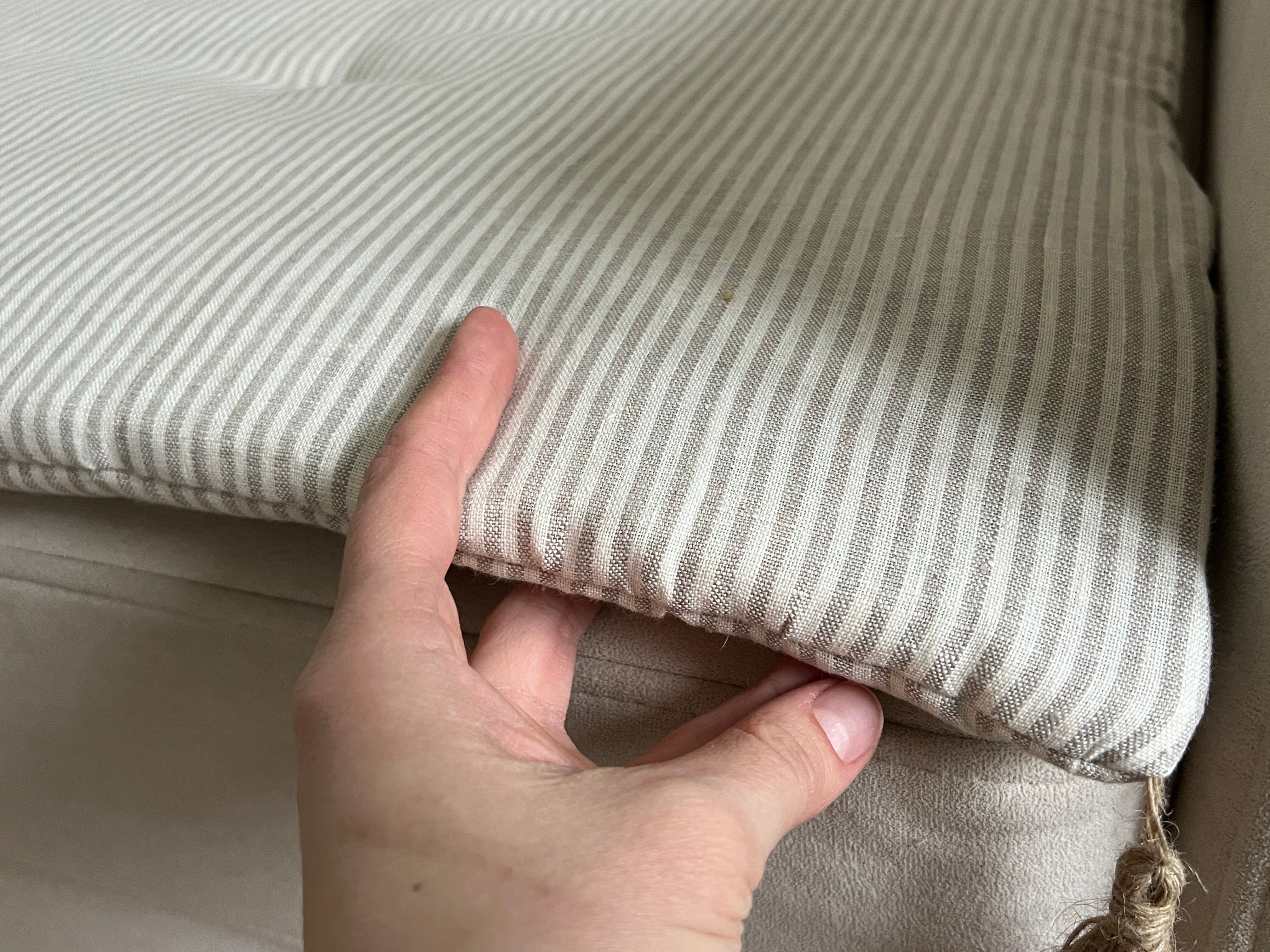 Hemp Linen Sofa Protector Cover Machine Washable Furniture Protectors Sofa & Couch Slipcovers Custom made sizes Sofa Topper for Dogs Cats