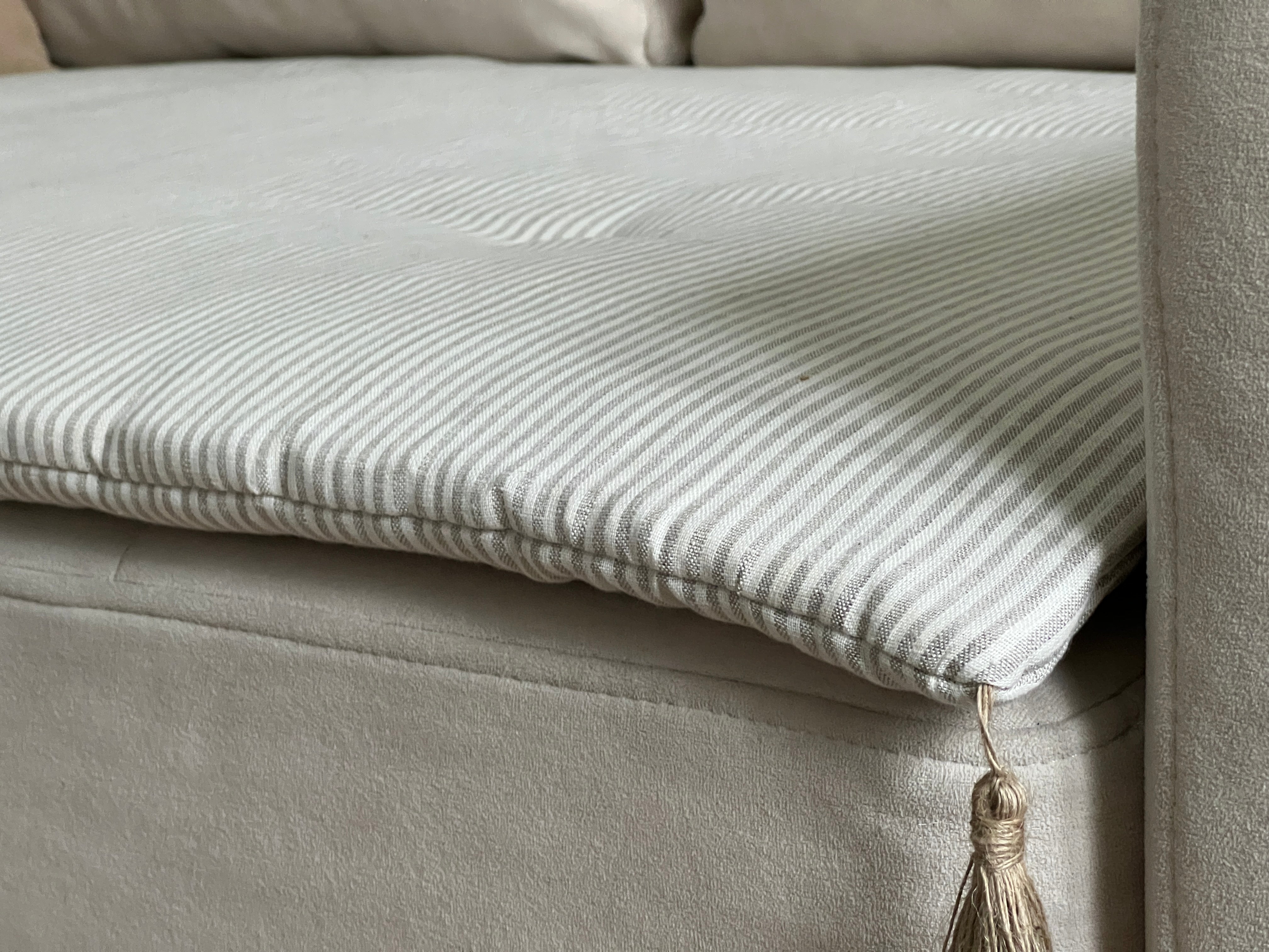 Hemp Linen Sofa Protector Cover Machine Washable Furniture Protectors Sofa & Couch Slipcovers Custom made sizes Sofa Topper for Dogs Cats