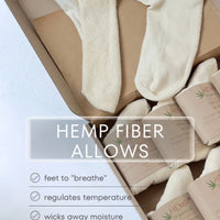 Warm Hemp Socks with Soft Terry Cushioning  Cozy Hemp Socks Warmth You Can Feel Hemp Cotton Socks Natural Vegan Men's hemp socks