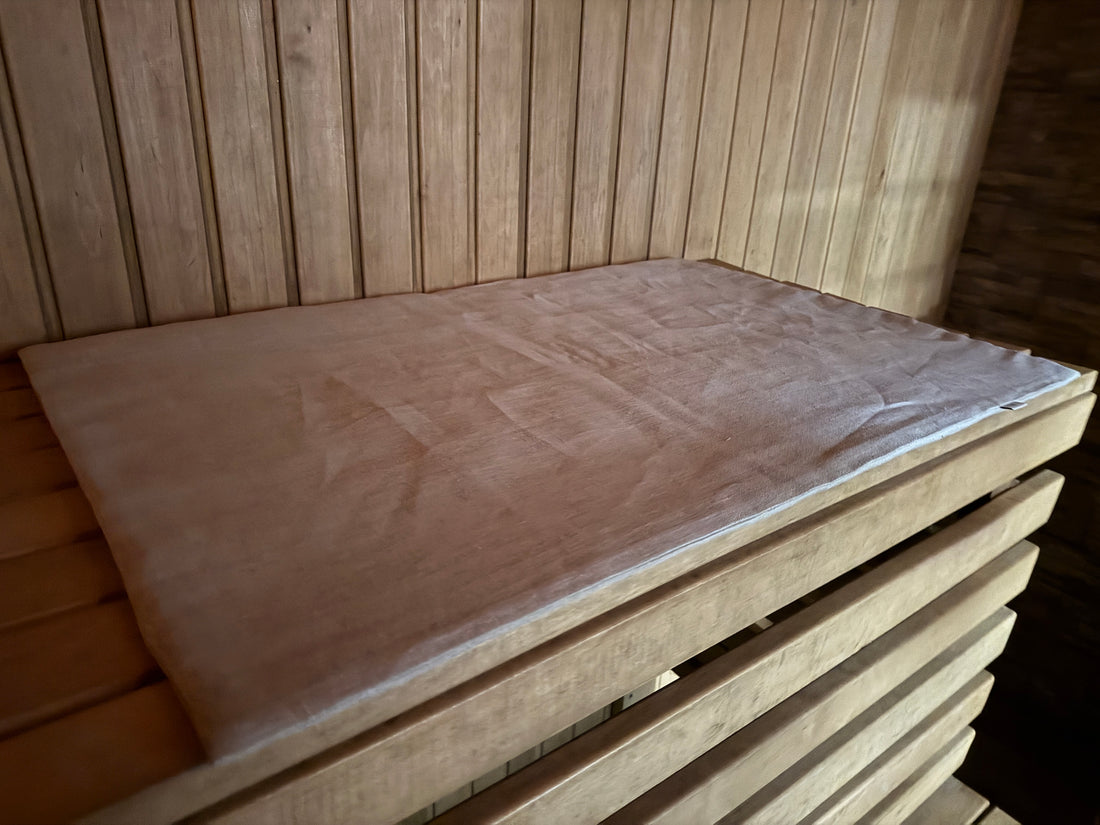 Hemp Natural Sauna Mat Linen Seating pads filled organic Hemp fiber filling in natural non-dyed linen fabric, Eco Friendly Sauna Accessories