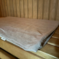 Hemp Natural Sauna Mat Linen Seating pads filled organic Hemp fiber filling in natural non-dyed linen fabric, Eco Friendly Sauna Accessories