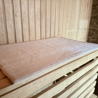 Hemp Natural Sauna Mat Linen Seating pads filled organic Hemp fiber filling in natural non-dyed linen fabric, Eco Friendly Sauna Accessories