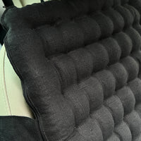 Black Linen Organic Car Seat Cover filling Buckwheat hulls in black color/Massage Orthopedic/Car Seat Cover