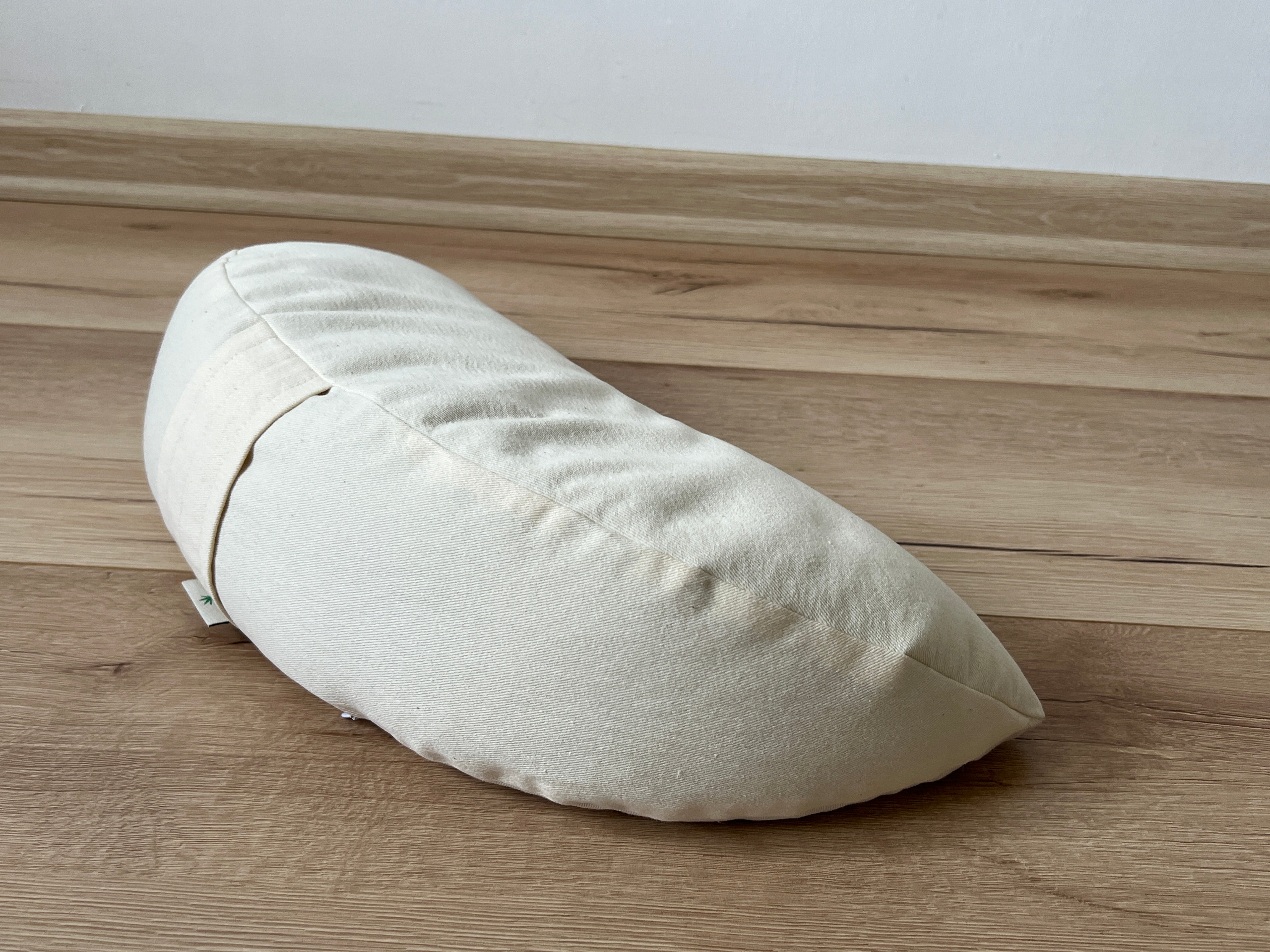 Big Meditation Cresсent cushion pillow filled with buckwheat hulls 20"x7.8"x3.9" (50x20x10cm)