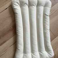 Meditation Сushion with Buckwheat hulls in natural non-dyed Cotton fabric / for Yoga studio/ zabuton Organic Massage Pillow seat