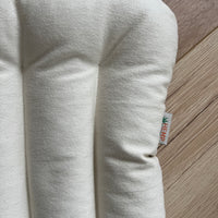 Meditation Сushion with Buckwheat hulls in natural non-dyed Cotton fabric / for Yoga studio/ zabuton Organic Massage Pillow seat