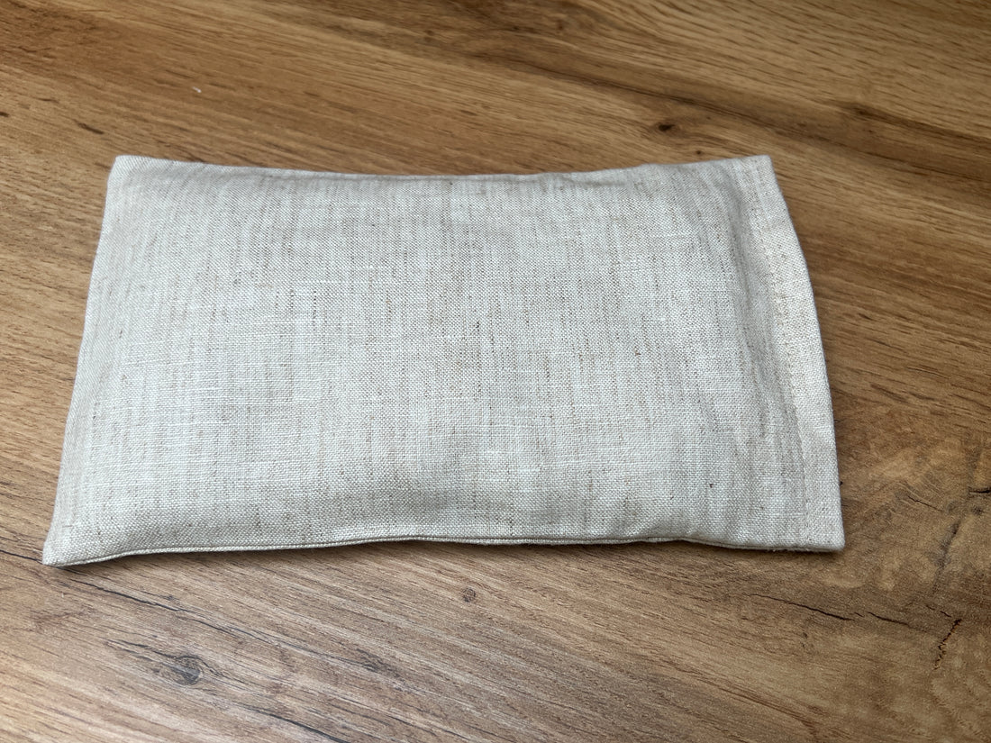 Hemp Eye Mask filled Buckwheat hulls Meditation Eye Mask organic Buckwheat hulls Fiber Filling Including an additional removable hemp cover.