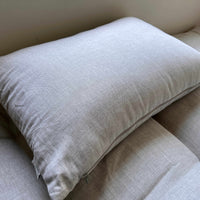 Hemp Pillow filled HEMP FIBER in white Linen fabric with zipper Regulation height/Hemp pillow/ Bed Pillow /Toddler pillow/ Eco friendly