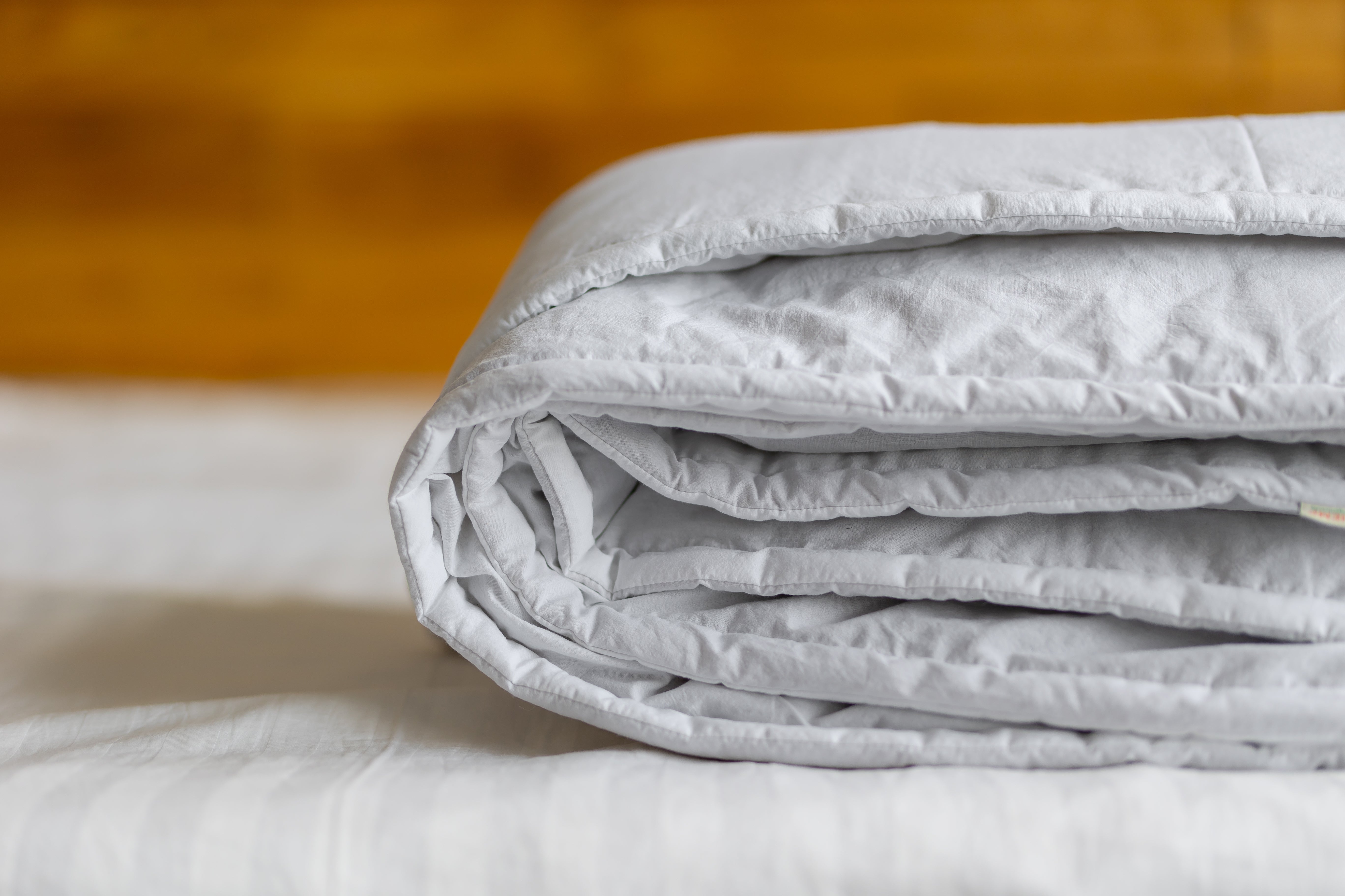 Hemp Blanket with Washed Cotton: Thin, Lightweight Summer Quilt