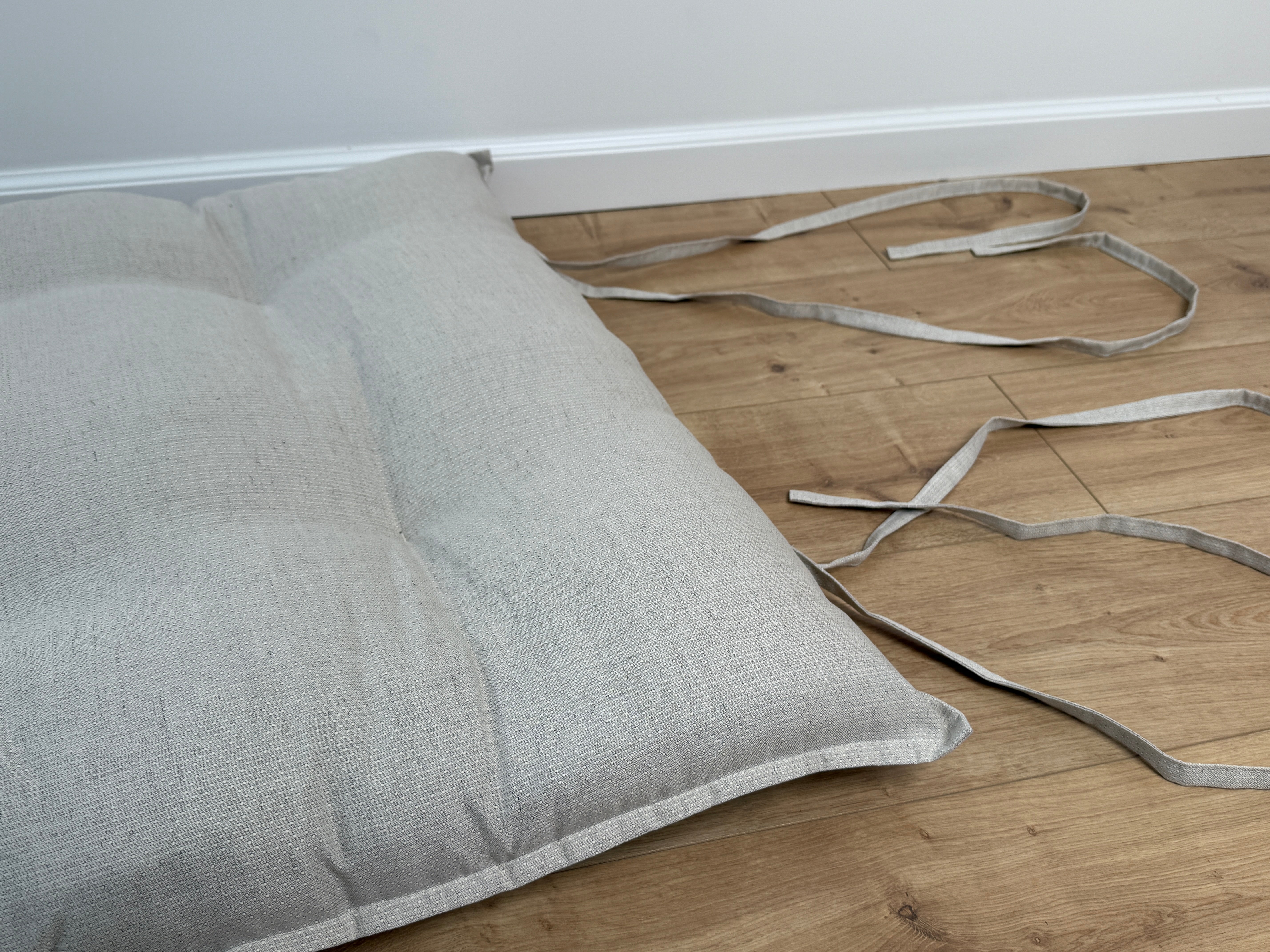 HEMP Topper / Futon / Shikibuton Mat 3” thick filled organic hemp fiber filler in Hemp fabric Custom Size Hand made