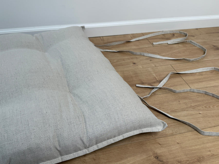 HEMP Topper / Futon / Shikibuton Mat 3” thick filled organic hemp fiber filler in Hemp fabric Custom Size Hand made
