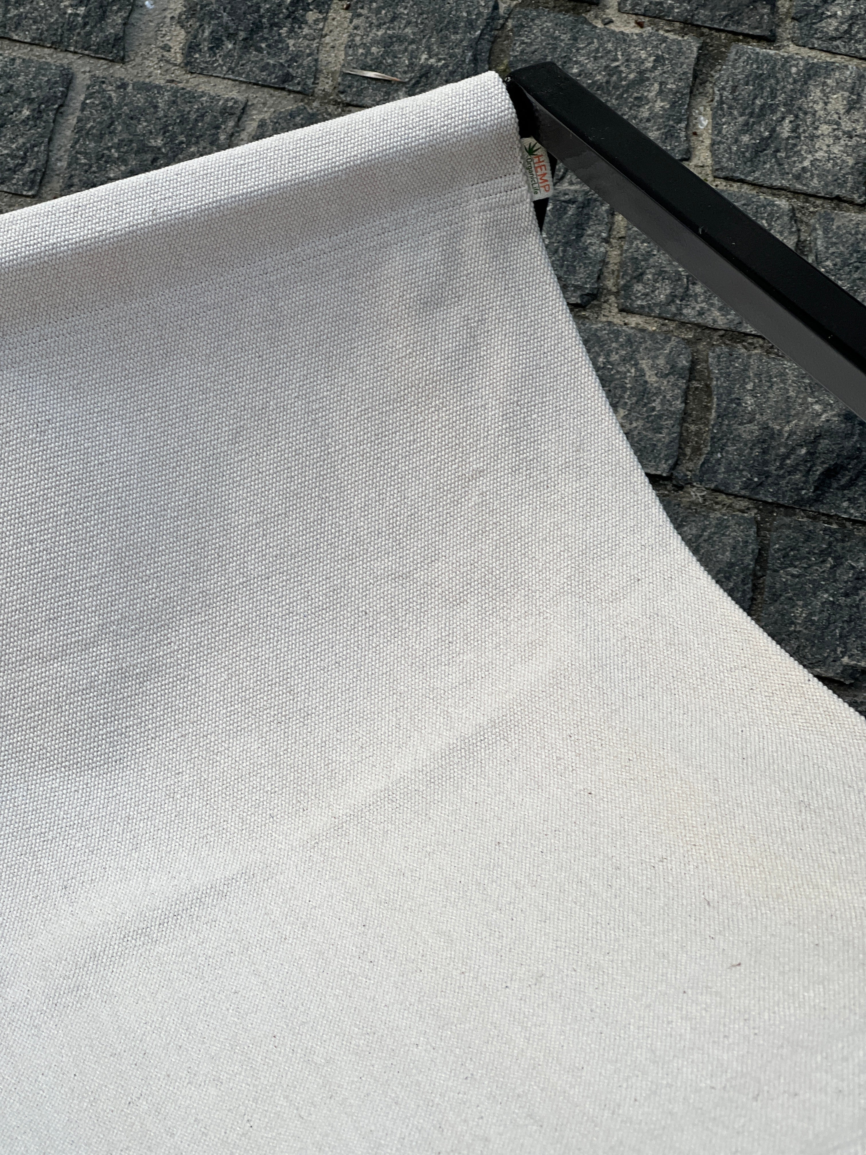 Hemp Chair Cushion with Metal Armchair Lounge Sling Chair Thick Linen Fabric Modern Minimalist Scandinavian Hand Made to order