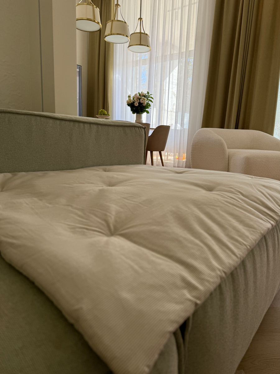Unique Hemp filled Washable Furniture Sofa Protector for Pets, Kids Couch Slipcovers Custom made sizes in cotton Stripe fabric