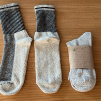 Set of 6 Warm Hemp Socks with Soft Terry Cushioning  Cozy Hemp Socks Warmth You Can Feel Hemp Cotton Socks Natural Vegan Men