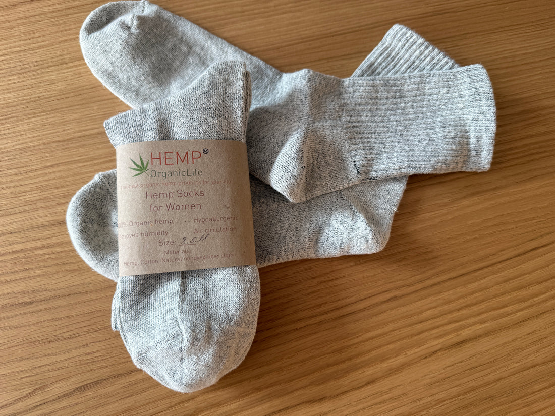 Warm Hemp Socks with Soft Terry Cushioning Set of 4 Cozy Hemp Socks for women Warmth You Can Feel
