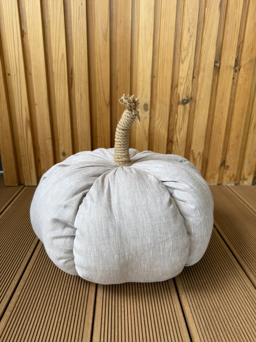 HEMP Linen Home Decor filled Natural Hemp Fiber - Hemp Textile Pumpkins - Naturally Cozy - Eco-Friendly Autumn Decor