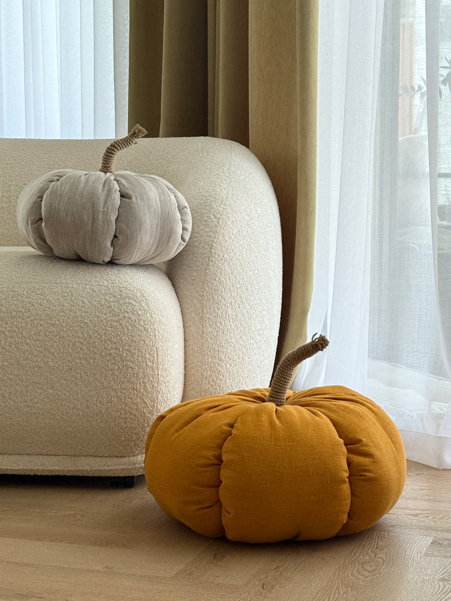 HEMP Linen Home Decor filled Natural Hemp Fiber - Hemp Textile Pumpkins - Naturally Cozy - Eco-Friendly Autumn Decor