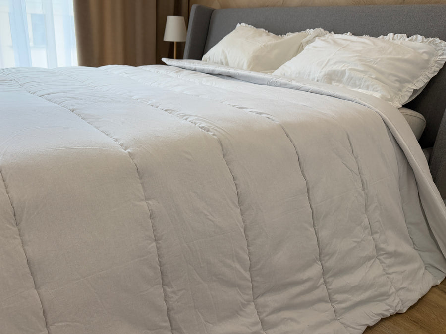 Handmade HEMP Comforter Duvet Insert - Natural Hemp Filling, Washed 100% Cotton Fabric, Eco-friendly Full Queen King Custom size Blanket