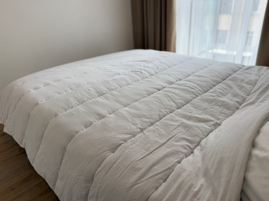 Handmade HEMP Comforter Duvet Insert - Natural Hemp Filling, Washed 100% Cotton Fabric, Eco-friendly Full Queen King Custom size Blanket