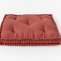 Brick Hemp Linen Window Mudroom Floor Bench Cushion filled organic Hemp Fiber filling in Linen Fabric Custom Made