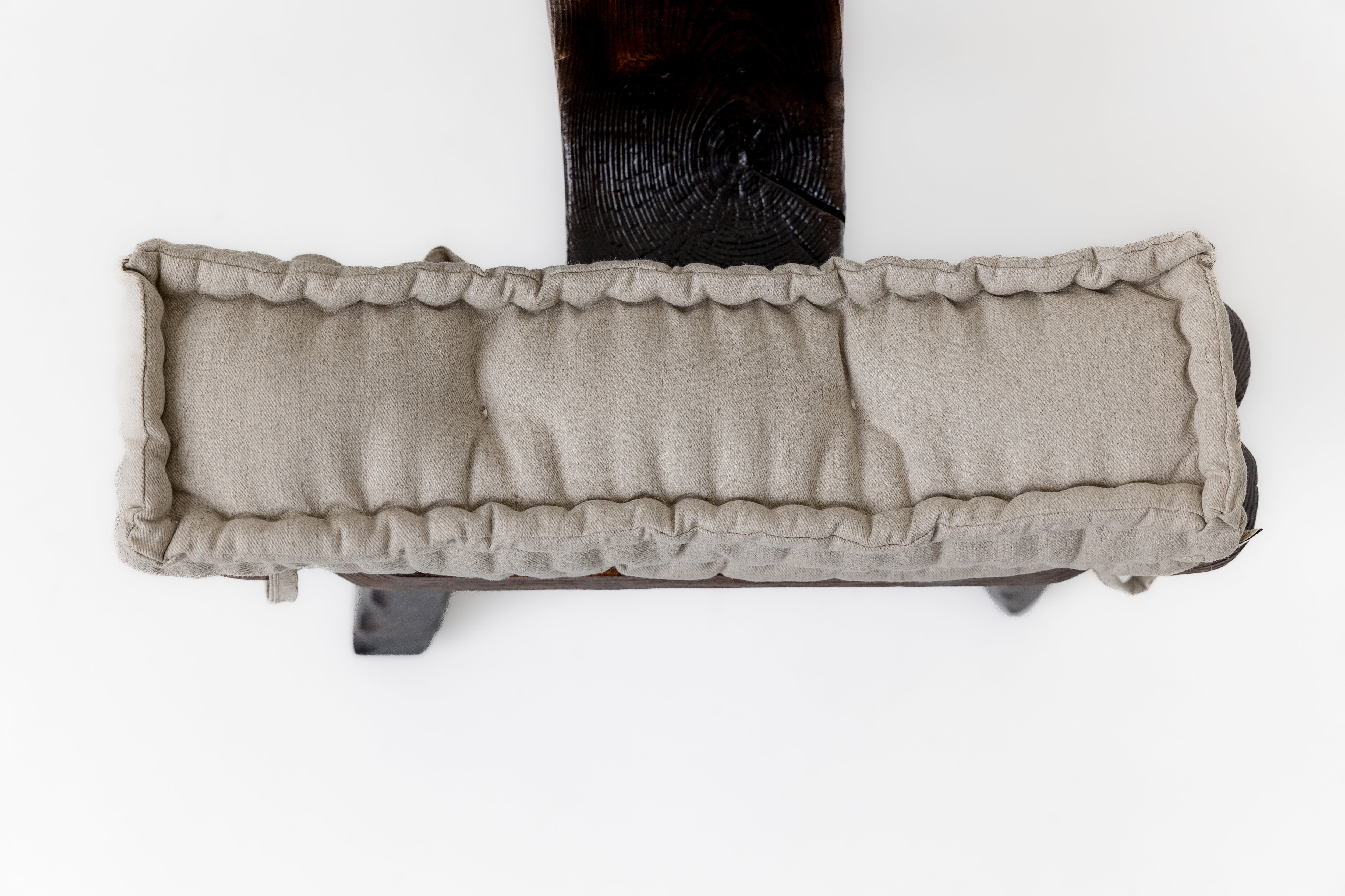 Custom Size Hemp Linen Cushions filled organic Hemp Fiber in Natural non-dyed Linen Fabric / Floor Cushion Pillow Seat Special size