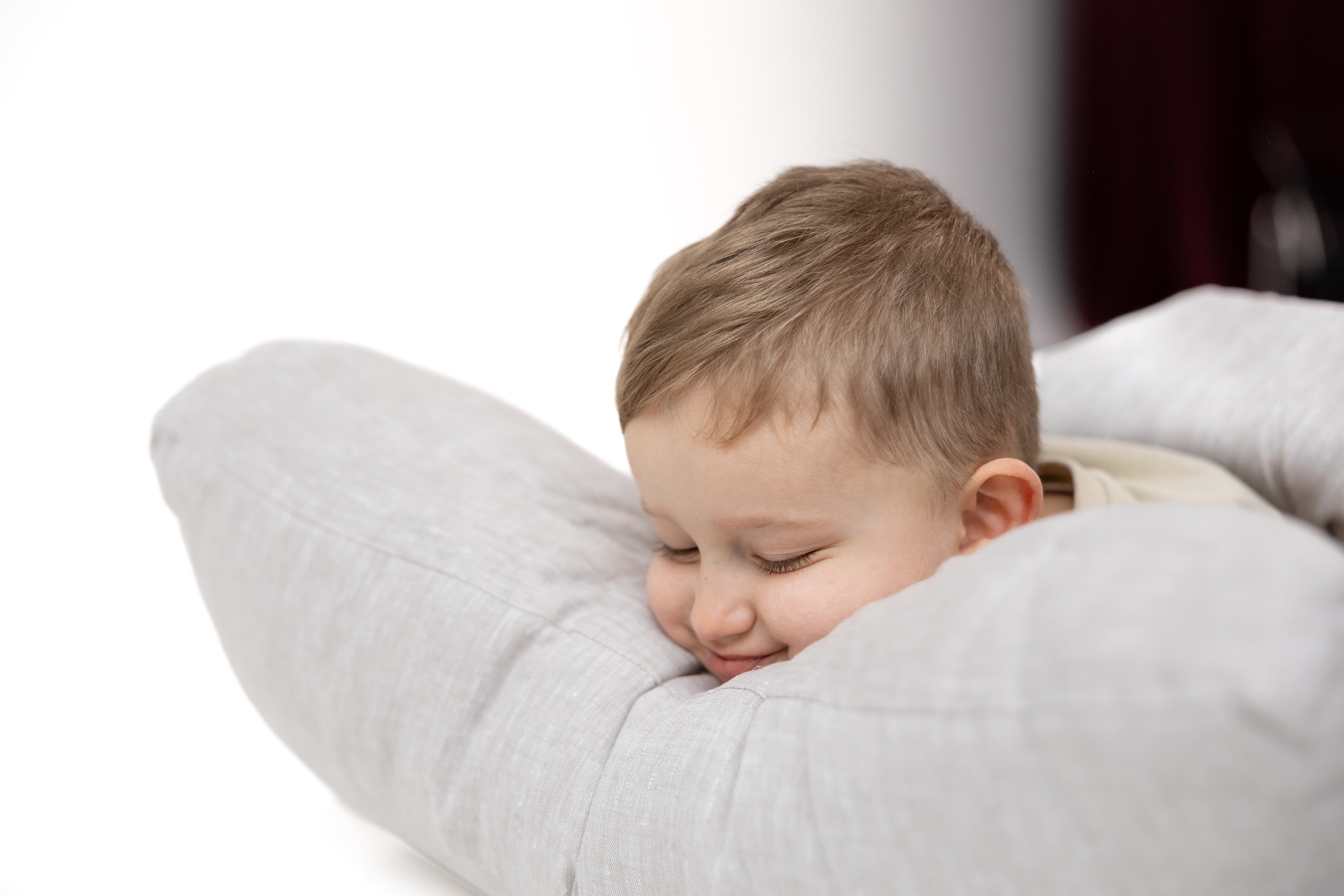 25"Wx52"L(64x132cm) Kids Hemp Linen Sleeping Bag with Mat, Pillow & Removable Cover/Kindergarten Nap/Preschool/Hemp Fiber Filling in Linen