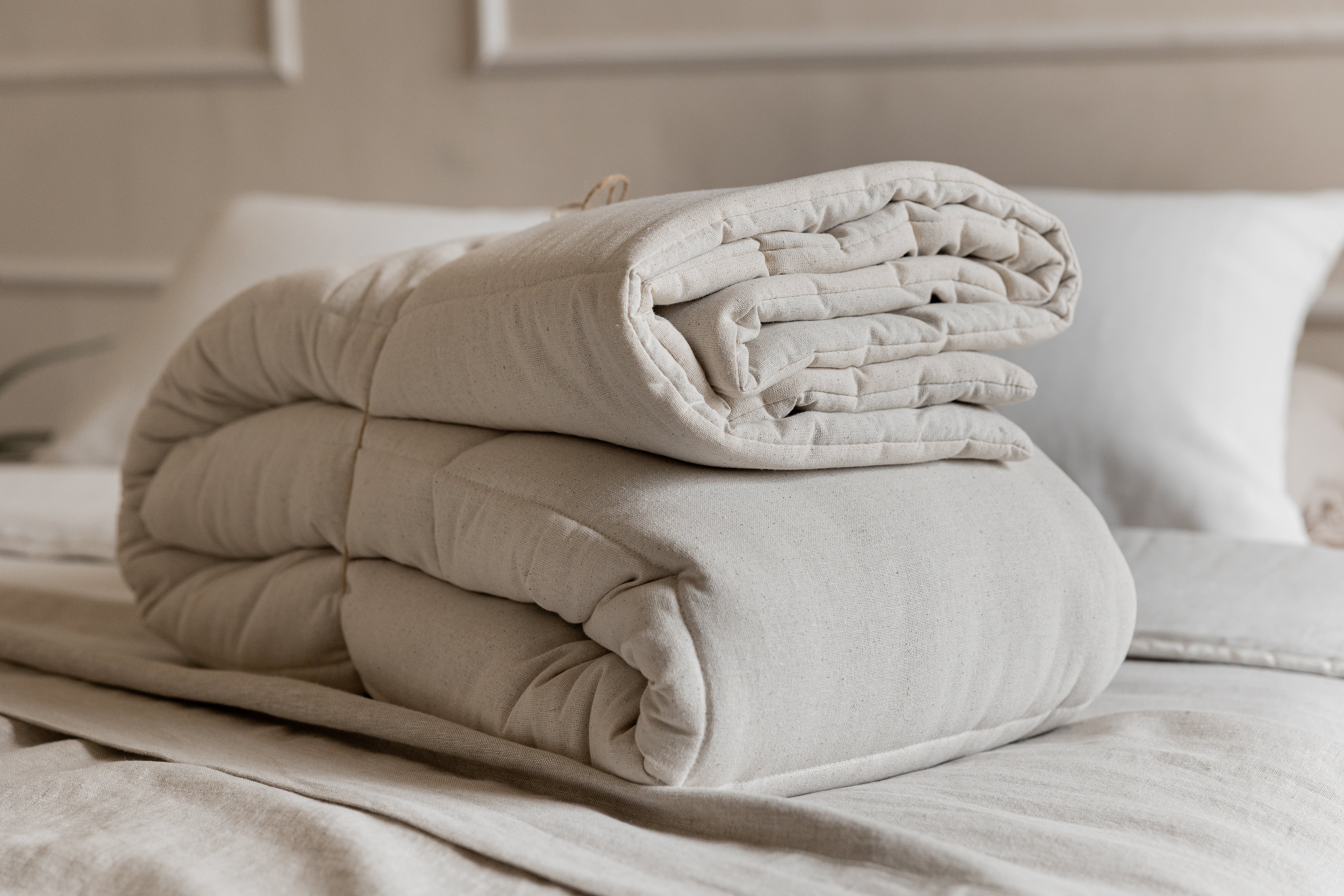 Natural HEMP Duvet Insert Comforter 400 gr.m2 Cotton non-dyed fabric filled organic Hemp fiber filler Full Queen King Custom size Blanket