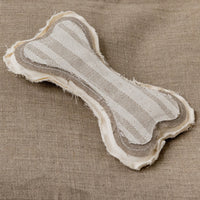 Hemp Pet Toy Hemp Bone for Dog organic hemp fiber filler in linen Cotton fabric