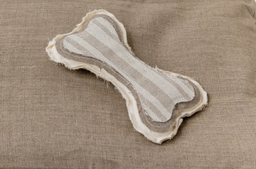 Hemp Pet Toy Hemp Bone for Dog organic hemp fiber filler in linen Cotton fabric