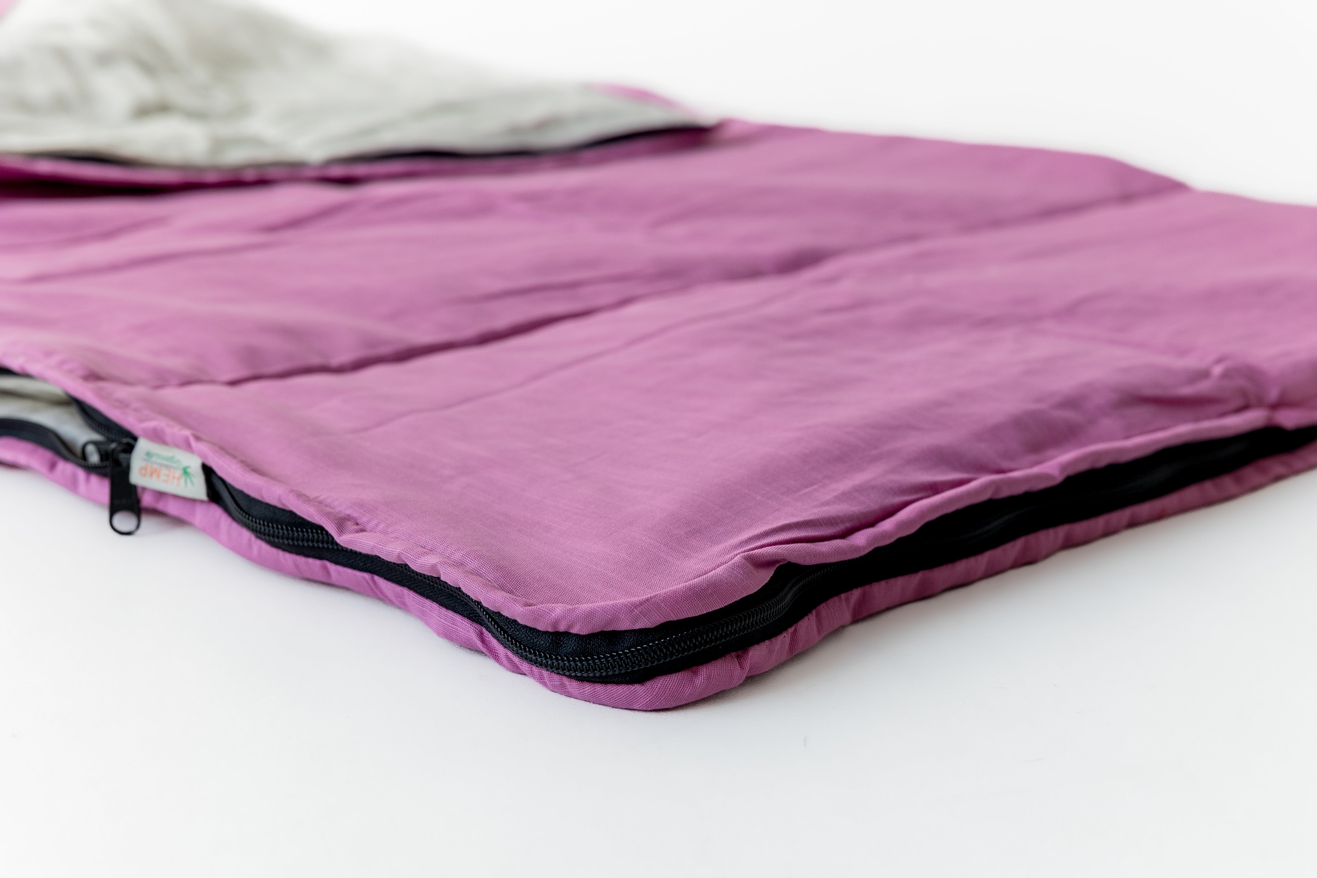 Kids HEMP Linen Sleeping Bag with Pillow School Nap Mat Kids organic Hemp Fiber Filling in Hemp & Linen Fabric Blanket Hand Made