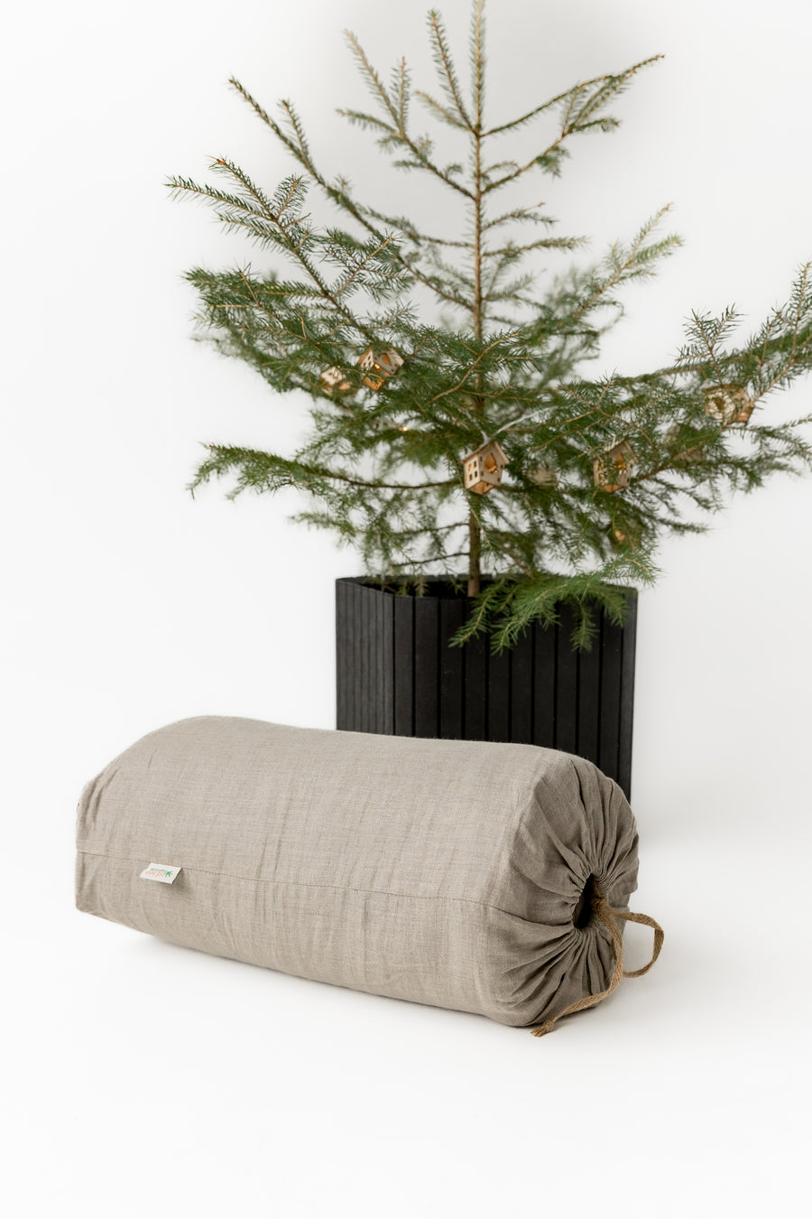 Christmas gift organic HEMP Sleeping bag in Linen fabric filled Organic Hemp fiber filling blanket, hand made Gift for camping