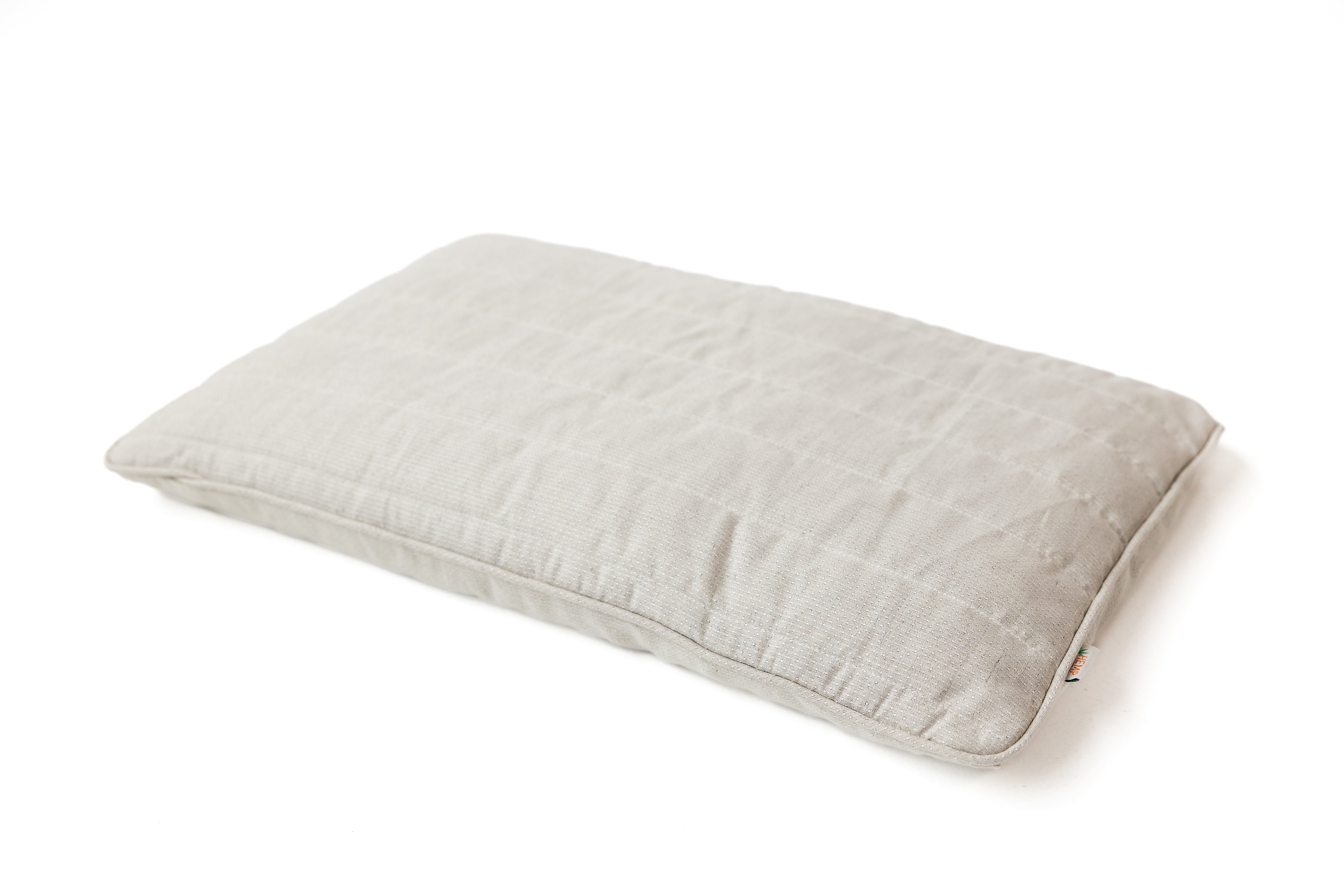One Cover + Two Pillows Hemp quilted cover with Hemp filled pillow & Buckwheat hulls pillow Natural Choice for Conscious Sleep